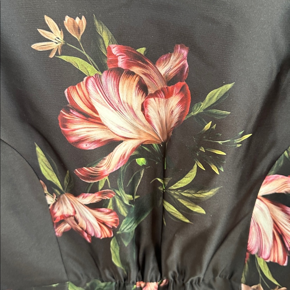 Sachin + Babi Marta Floral Print Belted Satin Gown in size 18W NWT - Picture 15 of 16